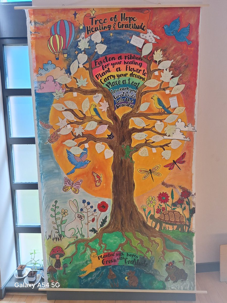 The Art Cart was a 10 week project delivered within New Craig’s Hospital that created inclusive, non judgemental spaces where people can connect, express and explore through art.  Insightful experiences of care and recovery captured in the Tree of Hope.