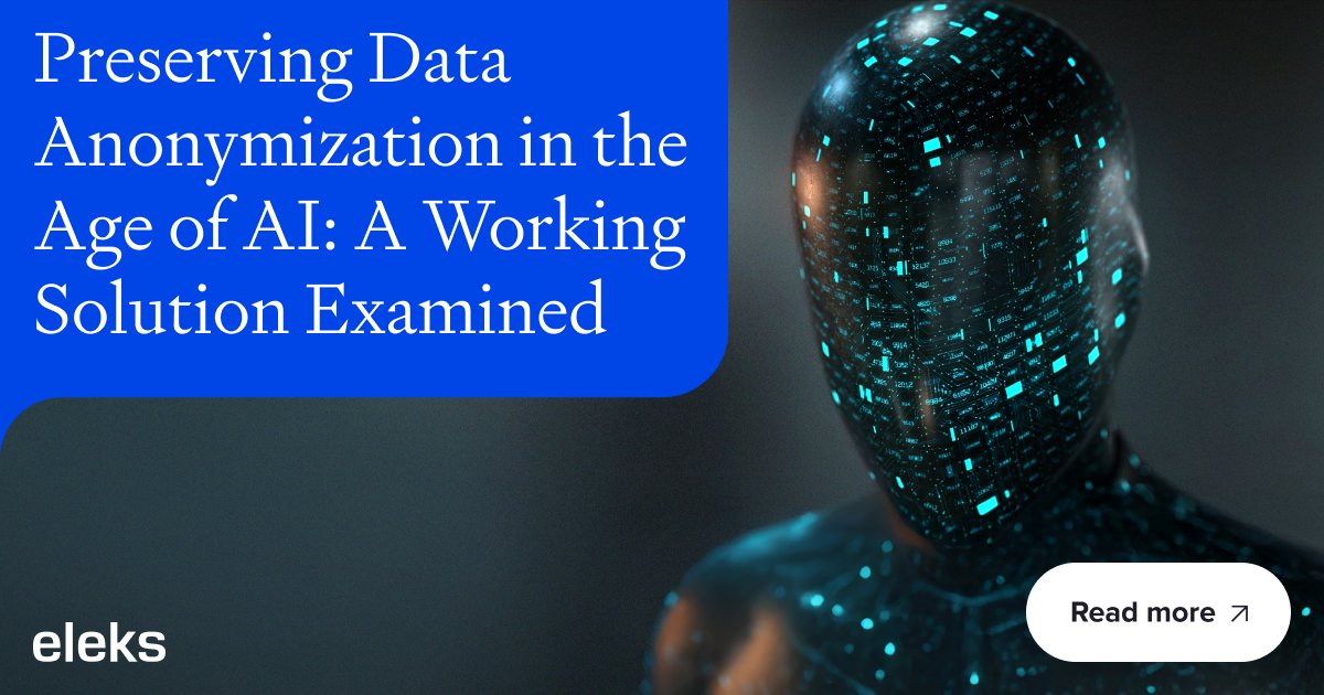 ELEKSSoftware's tweet image. In an AI-first world, how can businesses use LLMs without risking sensitive data? ELEKS&apos; data science team built a local, offline anonymization tool to de-identify data before it reaches external models.

buff.ly/uNuSUFc

#dataanonymization #dataprivacy