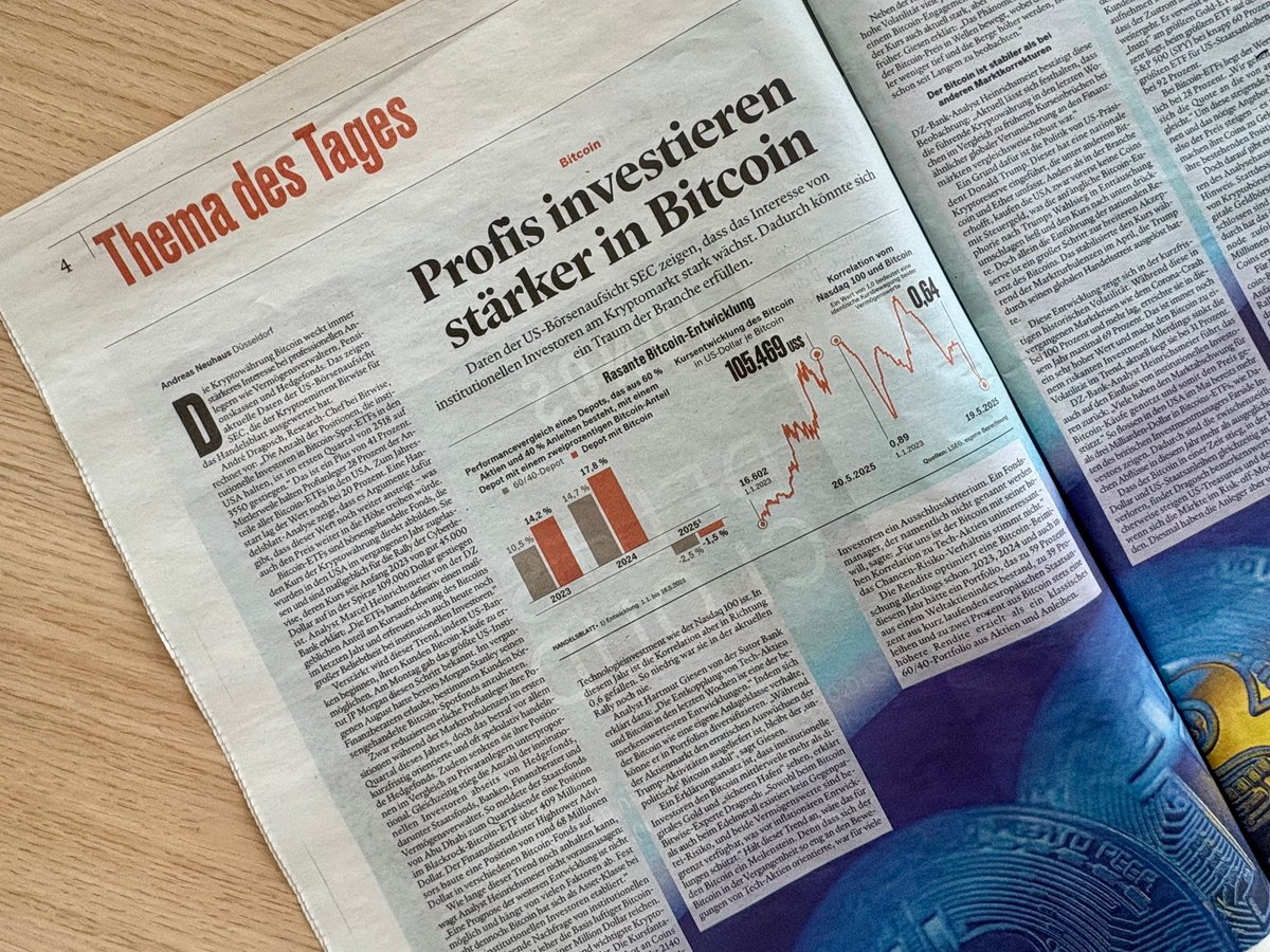 DZ BANK AG (@dzbank) on Twitter photo „Der #Bitcoin hat sich als Asset-Klasse bei vielen institutionellen Investoren etabliert“, sagt #dzbank_research Analyst Marcel Heinrichsmeier im <a href="/handelsblatt/">Handelsblatt</a> über den Höhenflug der #Kryptowährung. Zudem habe er sich sogar während der kürzlichen Börsenschwäche robust gezeigt. „Der #Bitcoin hat sich als Asset-Klasse bei vielen institutionellen Investoren etabliert“, sagt #dzbank_research Analyst Marcel Heinrichsmeier im <a href="/handelsblatt/">Handelsblatt</a> über den Höhenflug der #Kryptowährung. Zudem habe er sich sogar während der kürzlichen Börsenschwäche robust gezeigt.