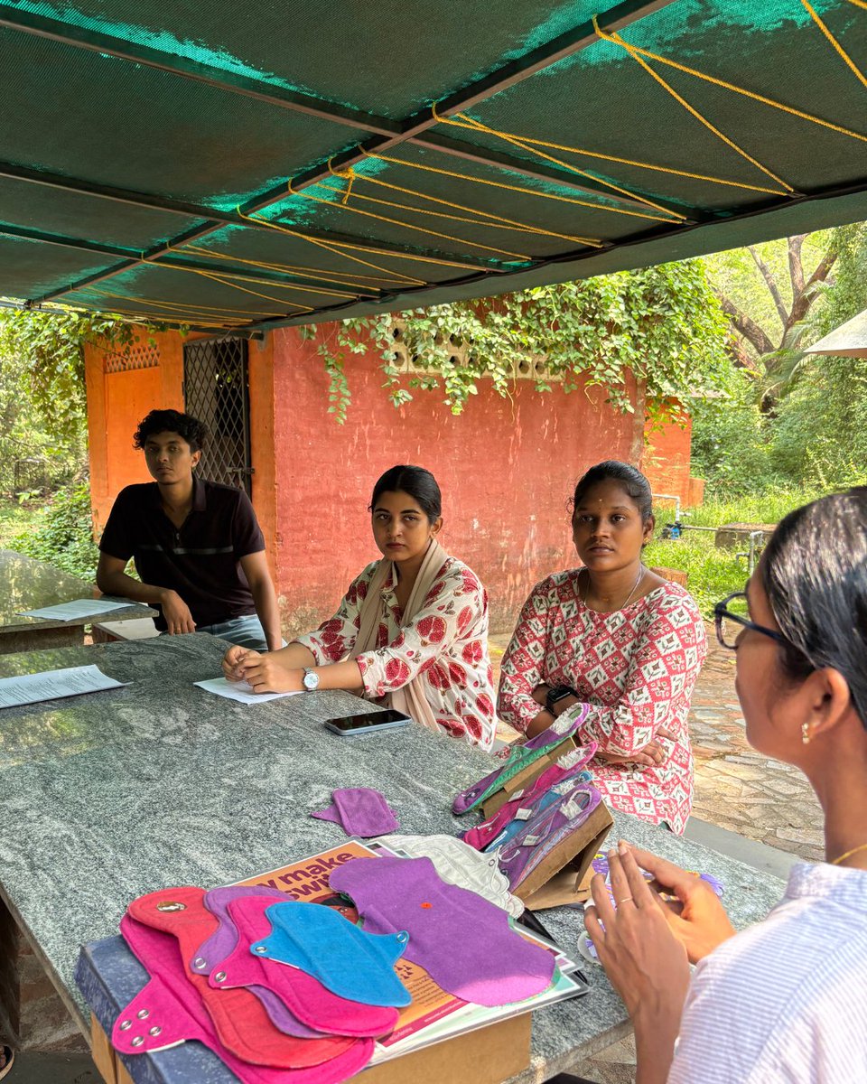 YuvabeAuroville's tweet photo. Our Bridge Sustainability team at Yuvabe Education had a powerful session with @ecofemmeindia, exploring how menstrual health, sustainability, and dignity are deeply connected. Cloth pads aren’t old-school —they’re the future.
#Sustainability #BridgeProgram #EcoFemme #yuvabe https://t.co/lXIQTKc6Rj