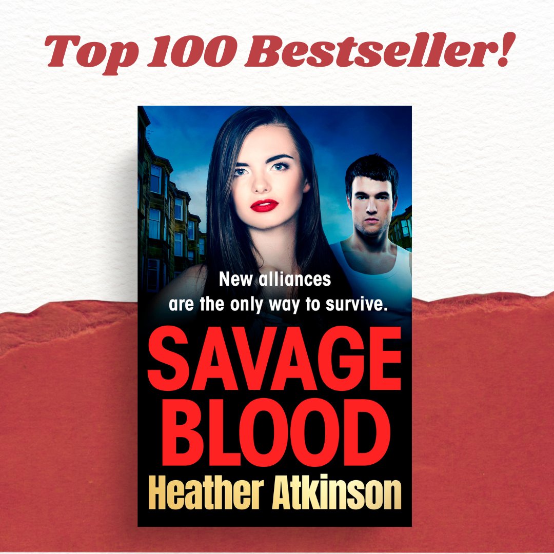 BoldwoodBooks's tweet photo. ⭐️ TOP 100 BESTSELLER ⭐

#SavageBlood has entered the Kindle Bestsellers Chart! 📚 Congratulations to Heather Atkinson 🎉  A gritty gangland thriller packed with action 👀 Grab your copy now! https://t.co/S1TgAbg0MP https://t.co/v9aqDqd8Kt