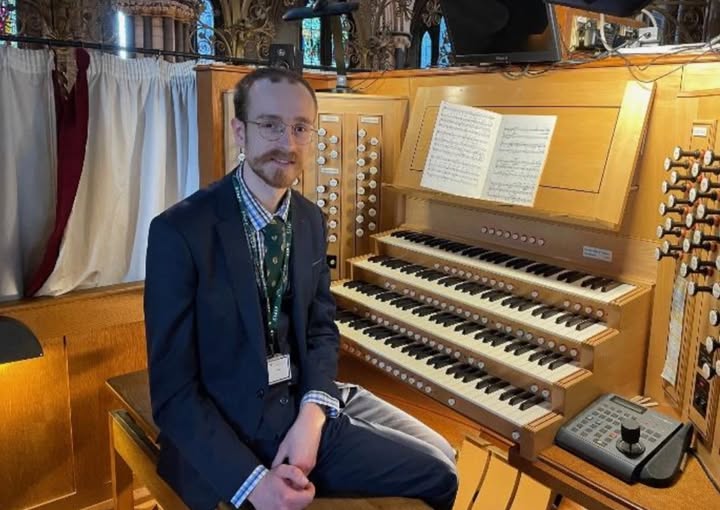 We are delighted that this week's Lunchtime Organ Recital will be given by our very own Organ Scholar, Jack McCabe.

All are welcome to attend this free concert at 12.15pm on Thursday 22nd May, with donations welcomed at a retiring collection.

In his role as organ scholar at