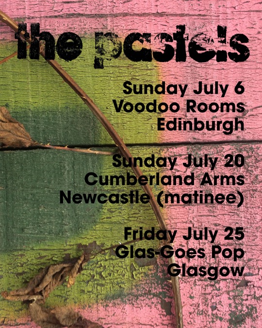 the pastels (@pastels_the) on Twitter photo Very happy to announce three summer shows. We won't be touring this year - maybe the odd other one, who knows. Tix go on sale on Friday morning at 10am BST for Edinburgh and Newcastle. Glasgow Goes Pop is already sold out.
432presents.seetickets.com/event/the-pastā¦
seetickets.com/event/the-past⦠Very happy to announce three summer shows. We won't be touring this year - maybe the odd other one, who knows. Tix go on sale on Friday morning at 10am BST for Edinburgh and Newcastle. Glasgow Goes Pop is already sold out.
432presents.seetickets.com/event/the-pastā¦
seetickets.com/event/the-pastā¦