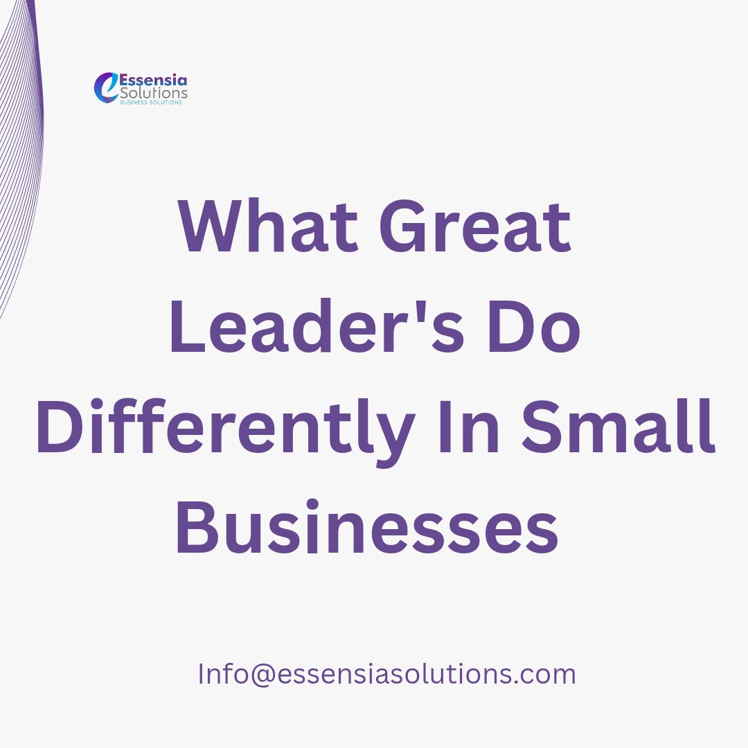 Essensialtd's tweet photo. 🔥 They adapt quickly – Business environments change fast!

💬 What’s the best leadership lesson you’ve learned? Share below!

#Leadership #SmallBusinessGrowth #HRForSmallBusiness https://t.co/0B1ptjd9Rs