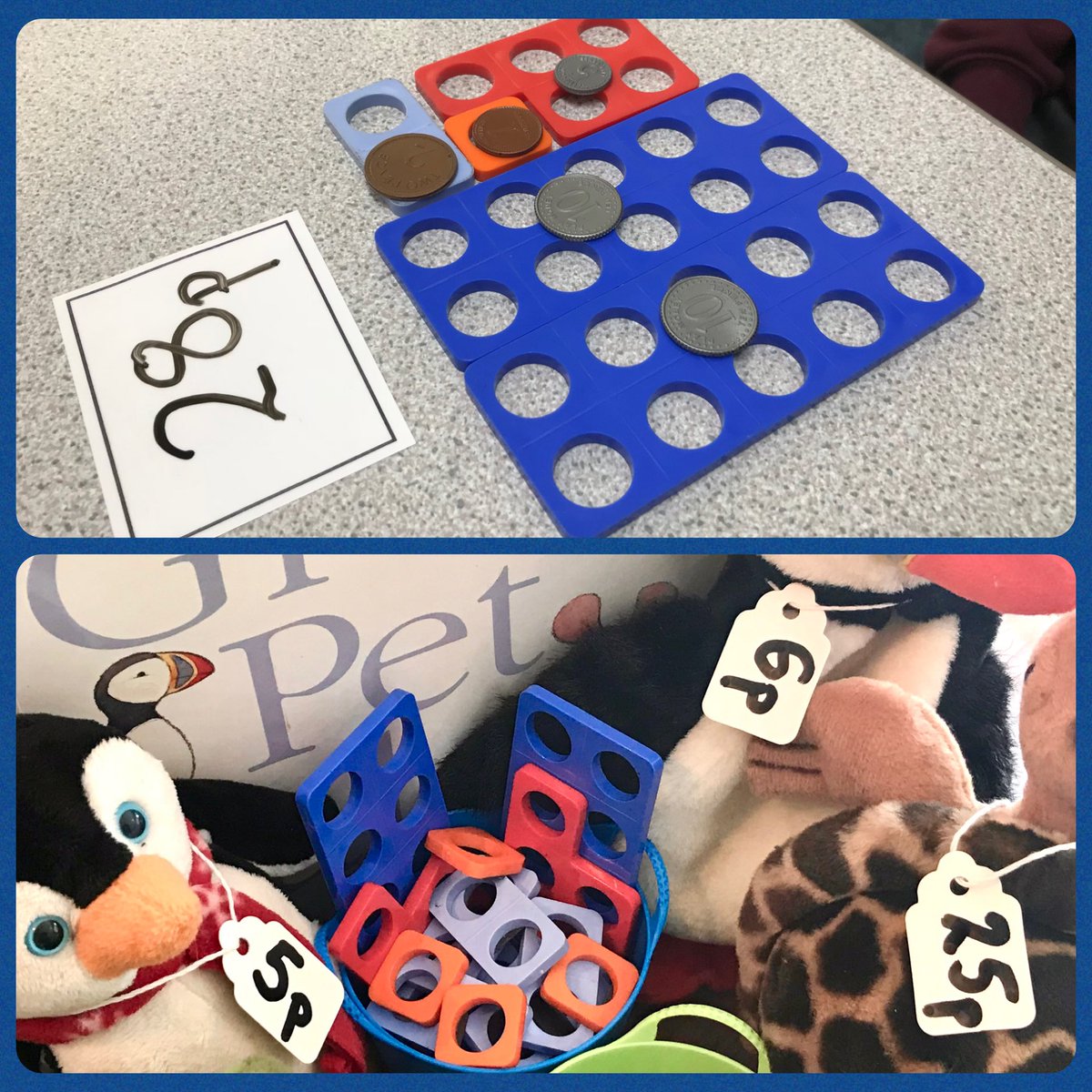 🎉 It’s National Numeracy Day and the theme is money! 

Understanding coins can be tricky!

Using Numicon alongside coins can help children make sense of this abstract concept.

✨ Try matching coins to Numicon shapes or building amounts in different ways alongside Numicon to