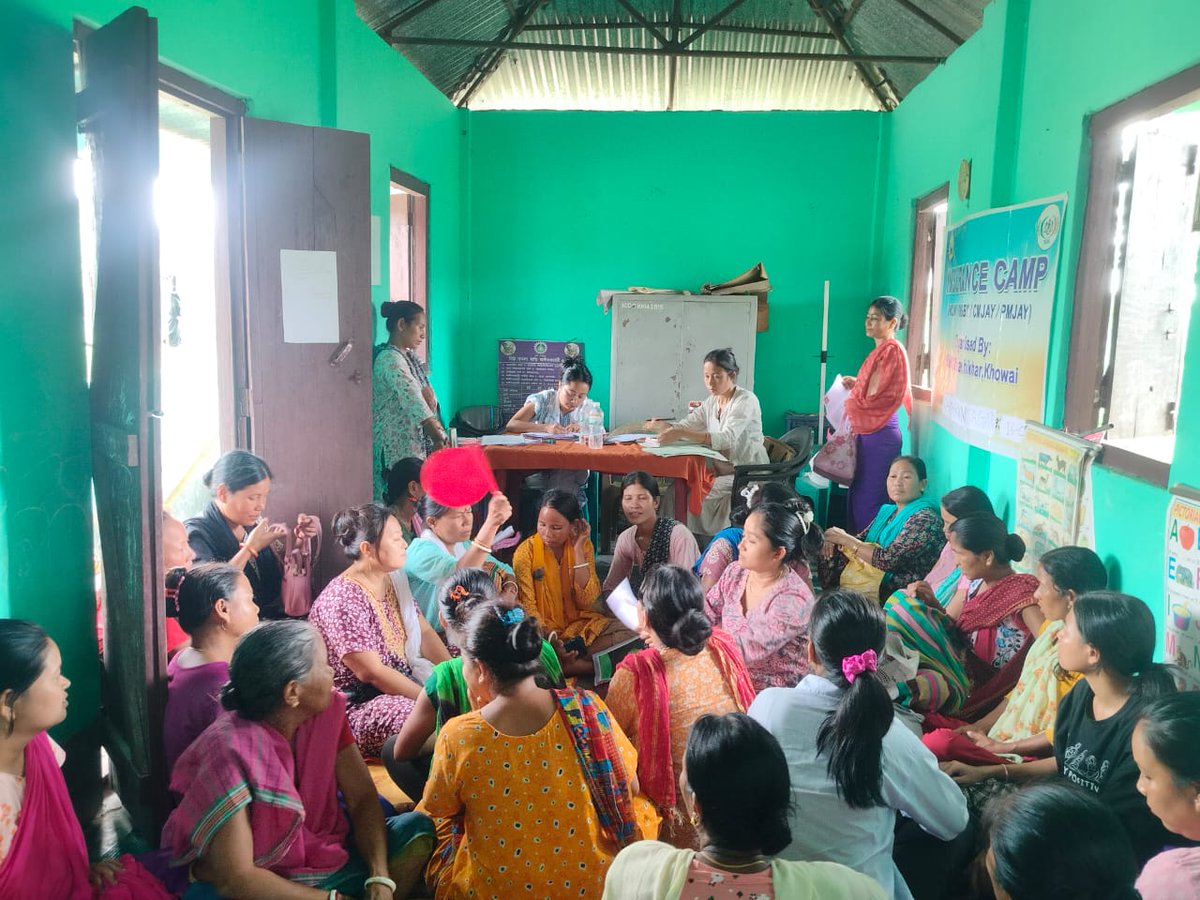 dmkhowai's tweet image. Insurance camps organized across various clusters under Tulashikhar R.D Block to ensure accessible coverage for all. Taking services closer to the people!
Organized by BMMU Tulashikhar, Khowai.
#SocialSecurity #InsuranceForAll #RuralDevelopment #Tripura #BMMU #Khowai #Tulashikhar