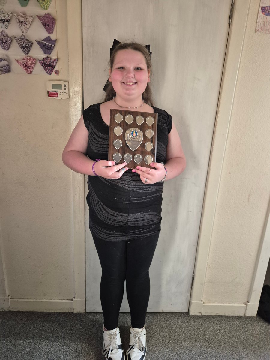 StJOHS_CWA's tweet photo. Savannah Searle (S2): Savannah was recently presented as Best Girls Brigrader for 2025 by her Girls Brigade that she has attended every week since P1! You can see pictures of Savannah with her trophy below. https://t.co/MeyWr5DzNf