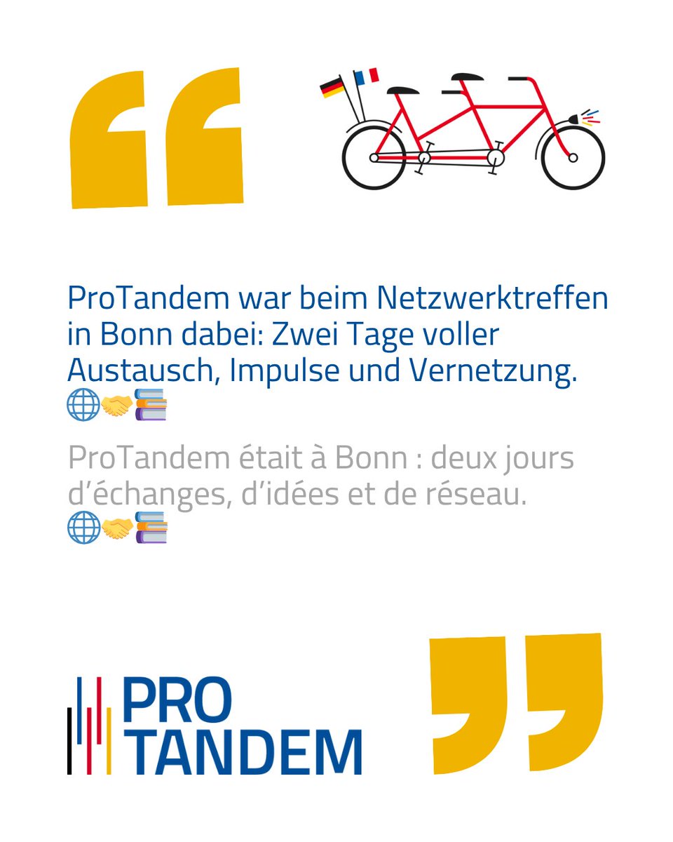 pro_tandem's tweet image. Nous étions à Bonn pour la rencontre des conseillers #ErasmusPlus ! Deux jours d’échanges, d’infos &amp;amp; d’inspiration avec l’Agence nationale Erasmus+ Formation professionnelle en Allemagne (NA-BIBB) Merci pour l’accueil chaleureux et l’organisation ! 💼🌍 #Réseautage #FormationPro