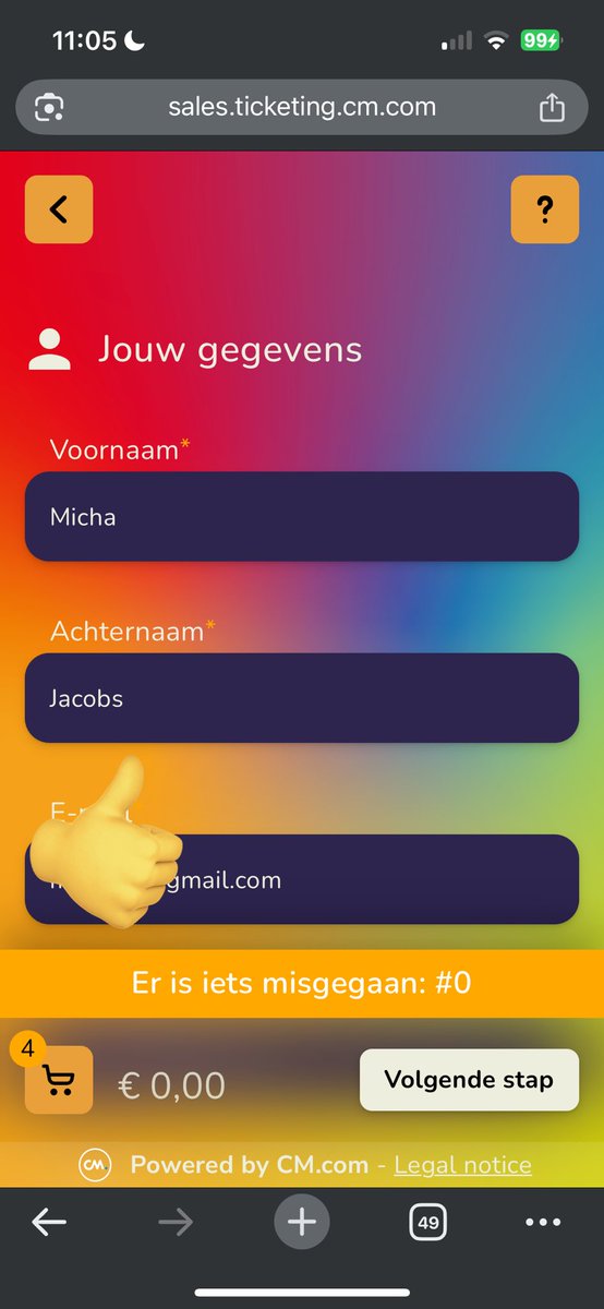@amsterdam750 ik was eindelijk in de winkel, kon ik geen tickets krijgen door deze error. zelfs als je er eenmaal in bent werkt het voor geen meter. en dat terwijl ik verneem dat mensen honderden kaarten hebben. belachelijk.