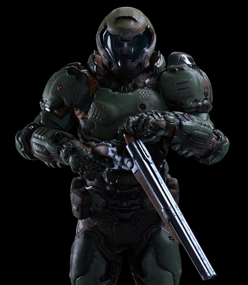 I don't think anyone necessarily needs an 8K+ render of DOOM 2016's Slayer but I'm happy to provide one.