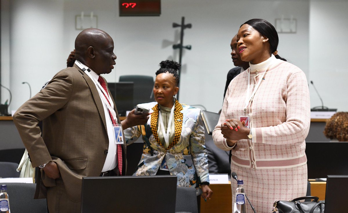 DIRCO_ZA's tweet photo. Deputy Minister Moraka attends the 3rd EU-AU Ministerial Meeting today in Brussels.
Ministers are reviewing progress since the 2022 Summit & marking 25 years of EU-AU partnership, focusing on peace, governance, prosperity & mobility.
#EUAUPartnership
#MultilateralEngagement https://t.co/LdSzKG6jPB