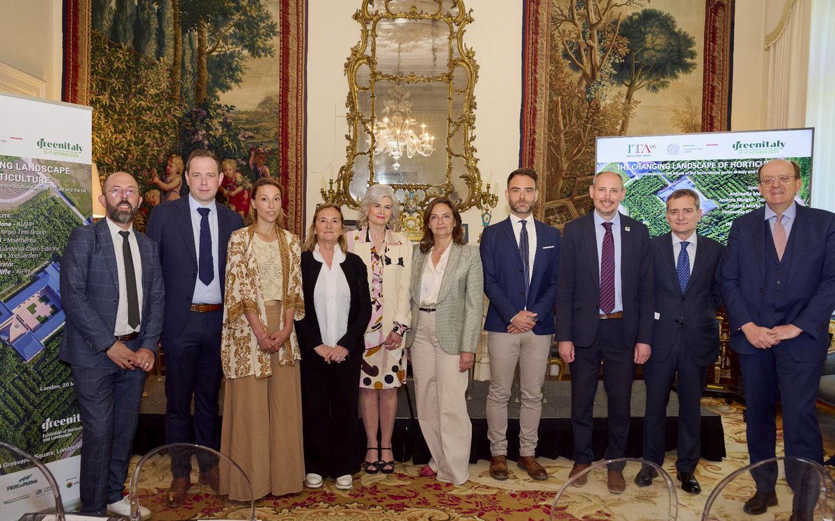 Italy in UK (@italyinuk) on Twitter photo 🇮🇹 Deputy Head of Mission <a href="/rickysmi70/">Riccardo Smimmo</a> opened the event "The Changing Landscape of Horticulture", with @ITA_London and #GreenItalyFair. A UK-Italy dialogue on trends, sustainability & design in floriculture—leading to Greenitaly 2025 in Parma (Oct 15–17). #ItalianGardens 🇮🇹 Deputy Head of Mission <a href="/rickysmi70/">Riccardo Smimmo</a> opened the event "The Changing Landscape of Horticulture", with @ITA_London and #GreenItalyFair. A UK-Italy dialogue on trends, sustainability & design in floriculture—leading to Greenitaly 2025 in Parma (Oct 15–17). #ItalianGardens