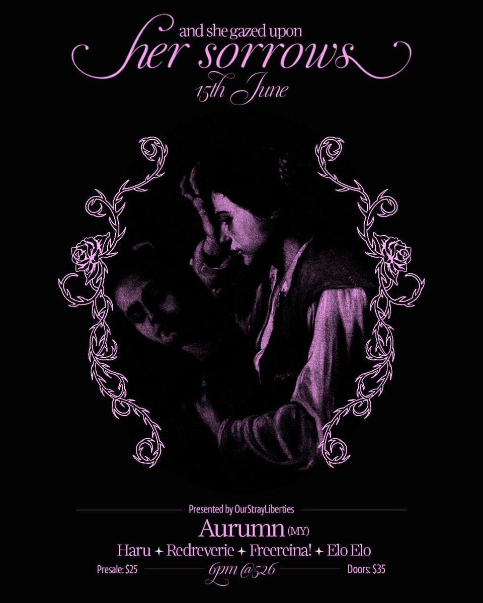 aurumnmurua's tweet photo. first ever show in Singapore. cant wait to meet everyone and dont forget to say hi if youre there 🫶🥹 https://t.co/REfWeUg76T