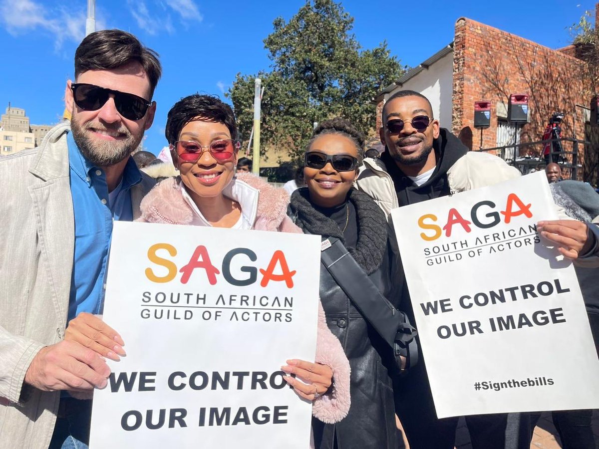 Kgomotso Christopher (@kgchristopher) on Twitter photo We are here…sikhona. Our bill has been approved by NCOP, National Assembly…we need a signature. Taking fight to Constitutional Court today. Amandla✊🏾#SignTheBillMrPresident #PPAB #FightingForRoyalties <a href="/SAGActors/">South African Guild of Actors</a> <a href="/NAMBITHA/">NAMBITHA</a> <a href="/TheCharlieGuy/">Charlie Bouguenon</a> We are here…sikhona. Our bill has been approved by NCOP, National Assembly…we need a signature. Taking fight to Constitutional Court today. Amandla✊🏾#SignTheBillMrPresident #PPAB #FightingForRoyalties <a href="/SAGActors/">South African Guild of Actors</a> <a href="/NAMBITHA/">NAMBITHA</a> <a href="/TheCharlieGuy/">Charlie Bouguenon</a>