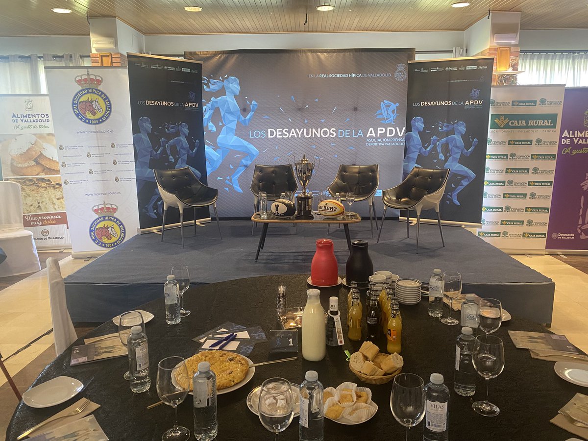 APDValladolid's tweet image. Los Desayunos de la APDV en su 17 entrega, dedicado al rugby y a Valladolid como catedral del rugby español con la ayuda de @alimentosVALL y sus exquisitos productos. Y sin olvidarnos de @jcyl @AyuntamientoVLL @Dip_Va @cajaruralzamora @periodistasAEPD