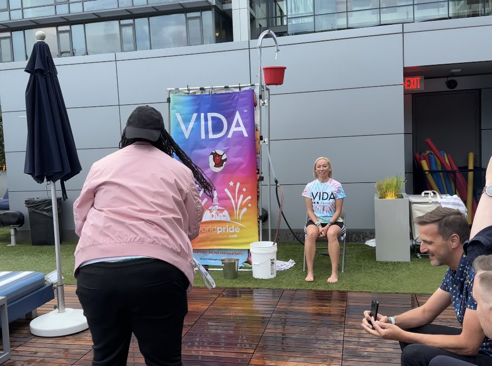 Thank you <a href="/VIDAFitnessDC/">VIDA</a> and <a href="/CapitalPrideDC/">Capital Pride</a> for having me as your Night of Pride emcee. What an amazing time. Big shout to our friends and volunteers who got drenched for donations to support the LGBTQ+ community.