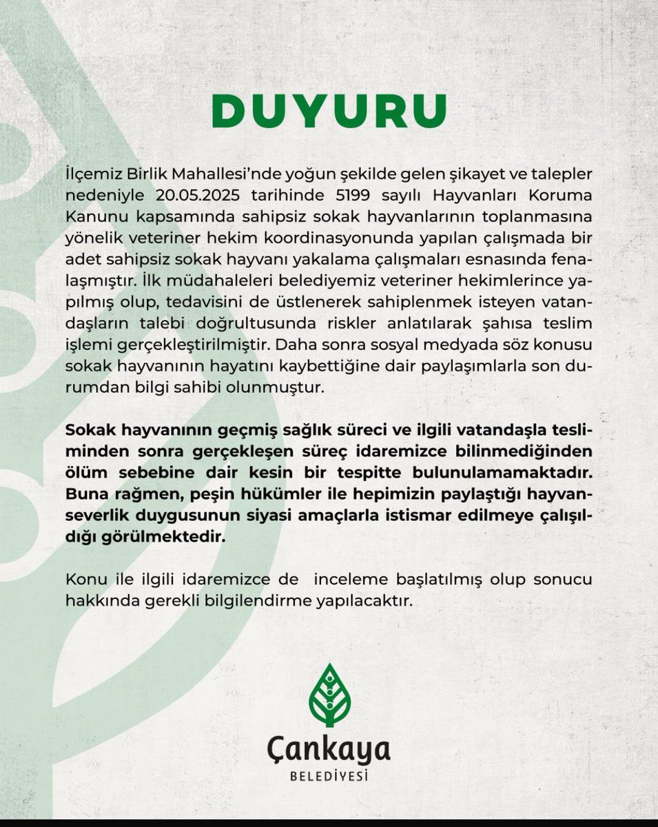 Bir belediye başkanından erdemli olmasını, hataya düşmüşse bile özür dilemesini beklerim. Ancak bu şekilde saygı ve güven duyabilirim. Görüyoruz ki, bu erdem bu belediyede yok. Bir Çankayalı olarak utanç duyuyorum. Kendi hatasının sorumluluğunu almaktan aciz biri belediye başkanı