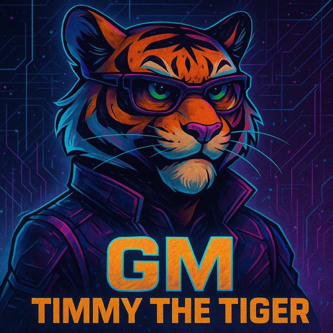 TimmyTiger_'s tweet photo. GM, jungle warriors.
Timmy’s tail is twitching—something big is in the air.

Eyes wide. Ears sharp. Let’s make today loud.

#TimmyTheTiger #GM #Web3Jungle #CryptoBeast #memecoin #ComingSoon #Solana https://t.co/mYIR9Y1Mhb