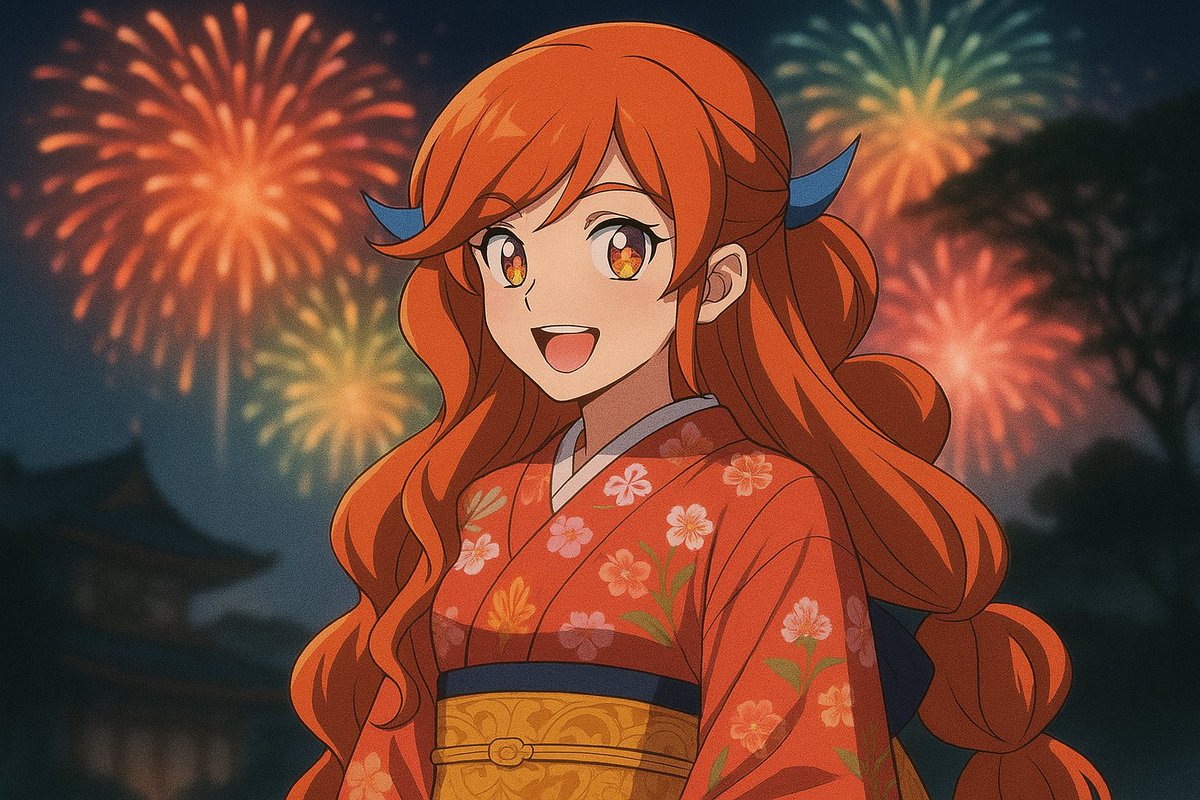 Like the fireworks on a summer night,

your smile lit up the sky.