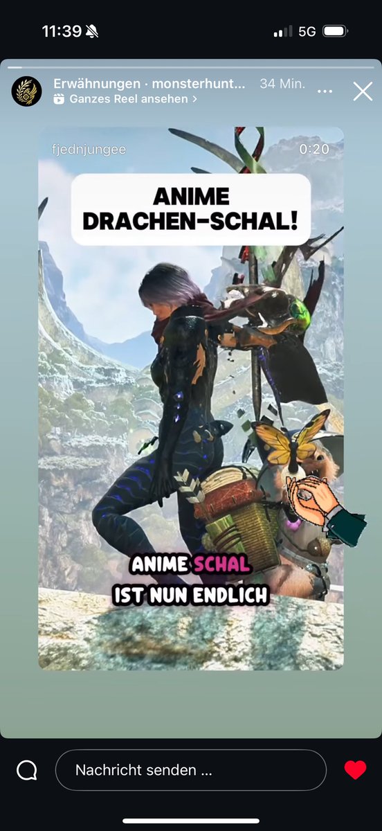Monster Hunter Germany hat mein Reel auf Insta in ihrer Story gepostet 🥹🥹

Mein Tag kann nicht besser werden heute! 🥹🥹🥹