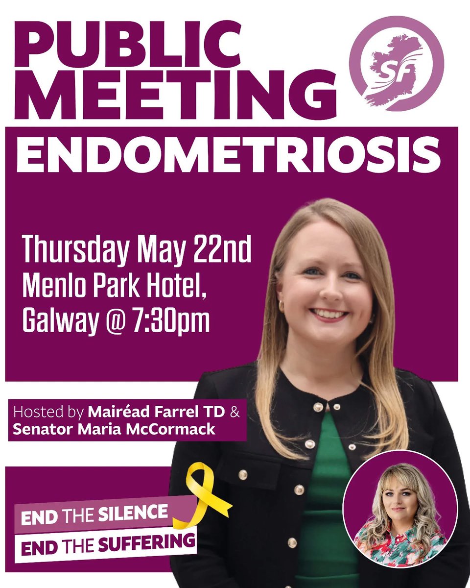 Jess NĂ MhaolĂĄin (@jess_nimhaolain) on Twitter photo Join us in Galway tomorrow for the next in the series of <a href="/sinnfeinireland/">Sinn FĂŠin</a>âs endometriosis public meetings đď¸đ
Register here đđť
eventbrite.ie/e/endometriosi⌠Join us in Galway tomorrow for the next in the series of <a href="/sinnfeinireland/">Sinn FĂŠin</a>âs endometriosis public meetings đď¸đ
Register here đđť
eventbrite.ie/e/endometriosiâŚ
