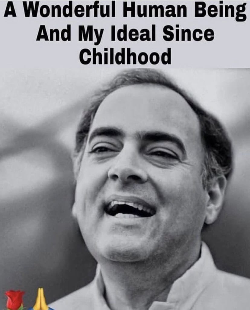 भारतरत्न पूर्व प्रधानमंत्री स्व. श्री राजीव गाँधी जी की पुण्यतिथि पर उन्हें सादर नमन!🙏🏻

#RememberingRajivGandhi