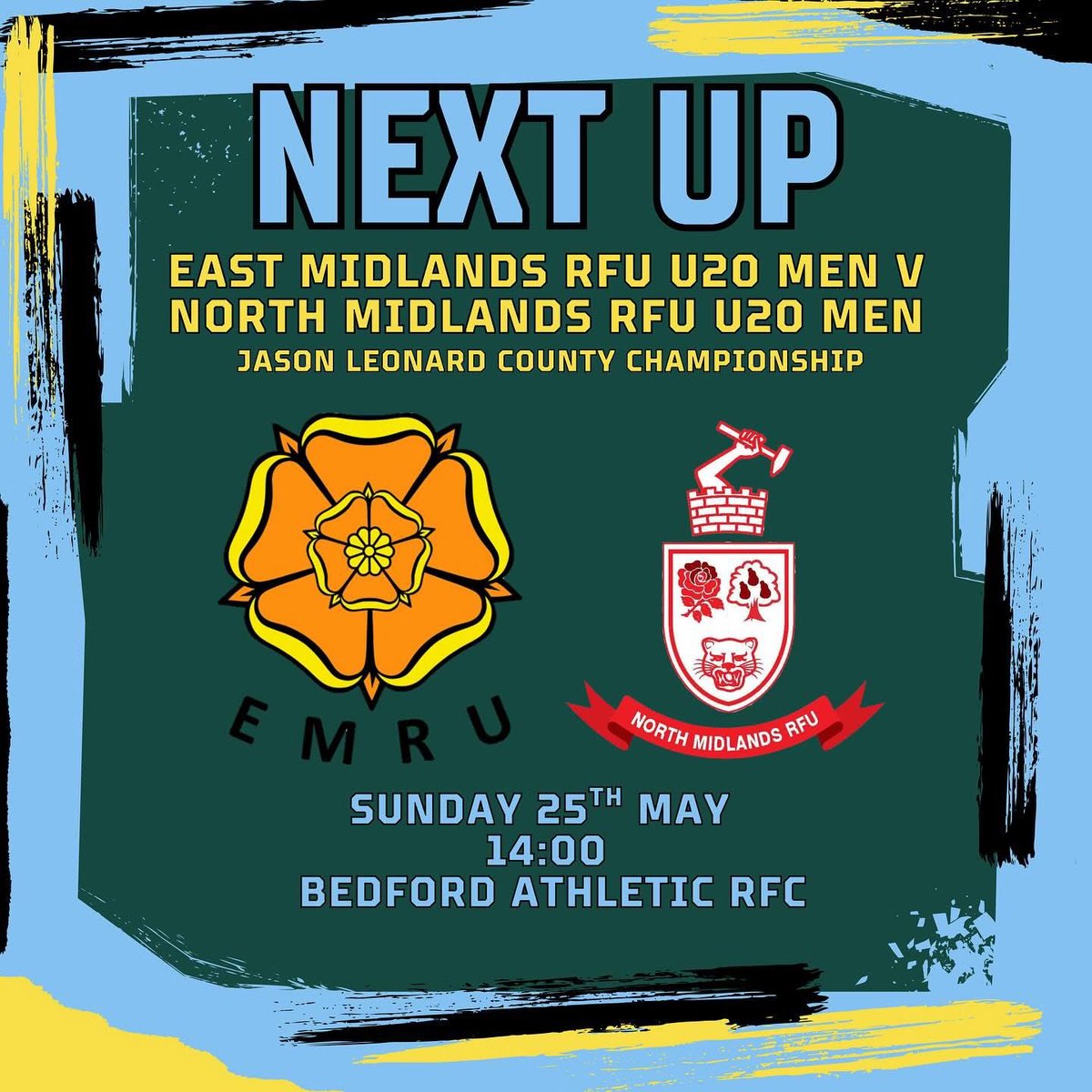 East Midlands Rugby (@eastmidsrugby) on Twitter photo Busy weekend ahead, Saturday, Men’s 1XV v <a href="/WarwickshireRFU/">Warwickshire RFU</a> at Dunstablians RFC, Sunday Women’s 1XV v <a href="/BerksRFU/">Berkshire County RFU</a> at <a href="/maidenheadrugby/">Maidenhead Rugby</a> and Men’s U20s v <a href="/NorthMidsRFU/">North Midlands RFU</a> at <a href="/BedfordAthletic/">Bedford Athletic RFC</a> all games 2pm KO Busy weekend ahead, Saturday, Men’s 1XV v <a href="/WarwickshireRFU/">Warwickshire RFU</a> at Dunstablians RFC, Sunday Women’s 1XV v <a href="/BerksRFU/">Berkshire County RFU</a> at <a href="/maidenheadrugby/">Maidenhead Rugby</a> and Men’s U20s v <a href="/NorthMidsRFU/">North Midlands RFU</a> at <a href="/BedfordAthletic/">Bedford Athletic RFC</a> all games 2pm KO