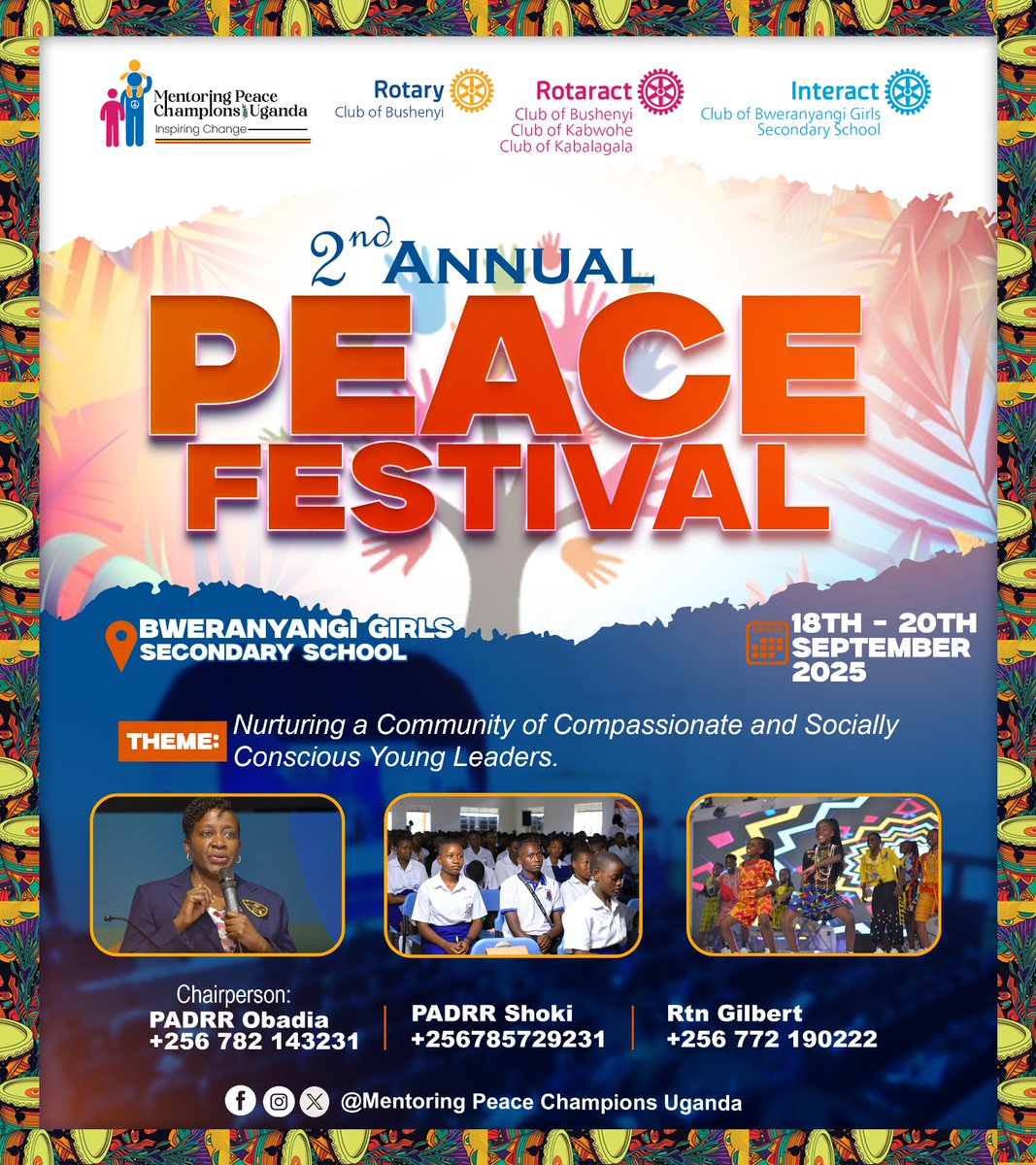 #SPOTLIGHT 

We are thrilled to introduce and welcome <a href="/joltyouth1/">Jolt Youth Initiative Uganda</a> as our partner on #2ndAnnualPeaceFestival 
Themed at Nurturing a Community of Compassionate and Socially Conscious Young Leaders 

Thanks 
#peace #PeaceFestival25 #MPCU #Endgbv #Education #ClimateActionNow #SRHR