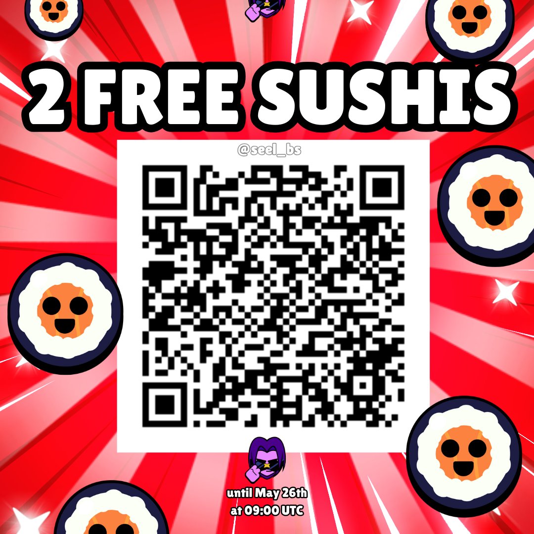 2 FREE SUSHIS  👉link.brawlstars.com/?action=vouche…

#BrawlStars #KatanaKingdom #GiftedBySupercell
Link will only be active until May 26th at 09:00 UTC