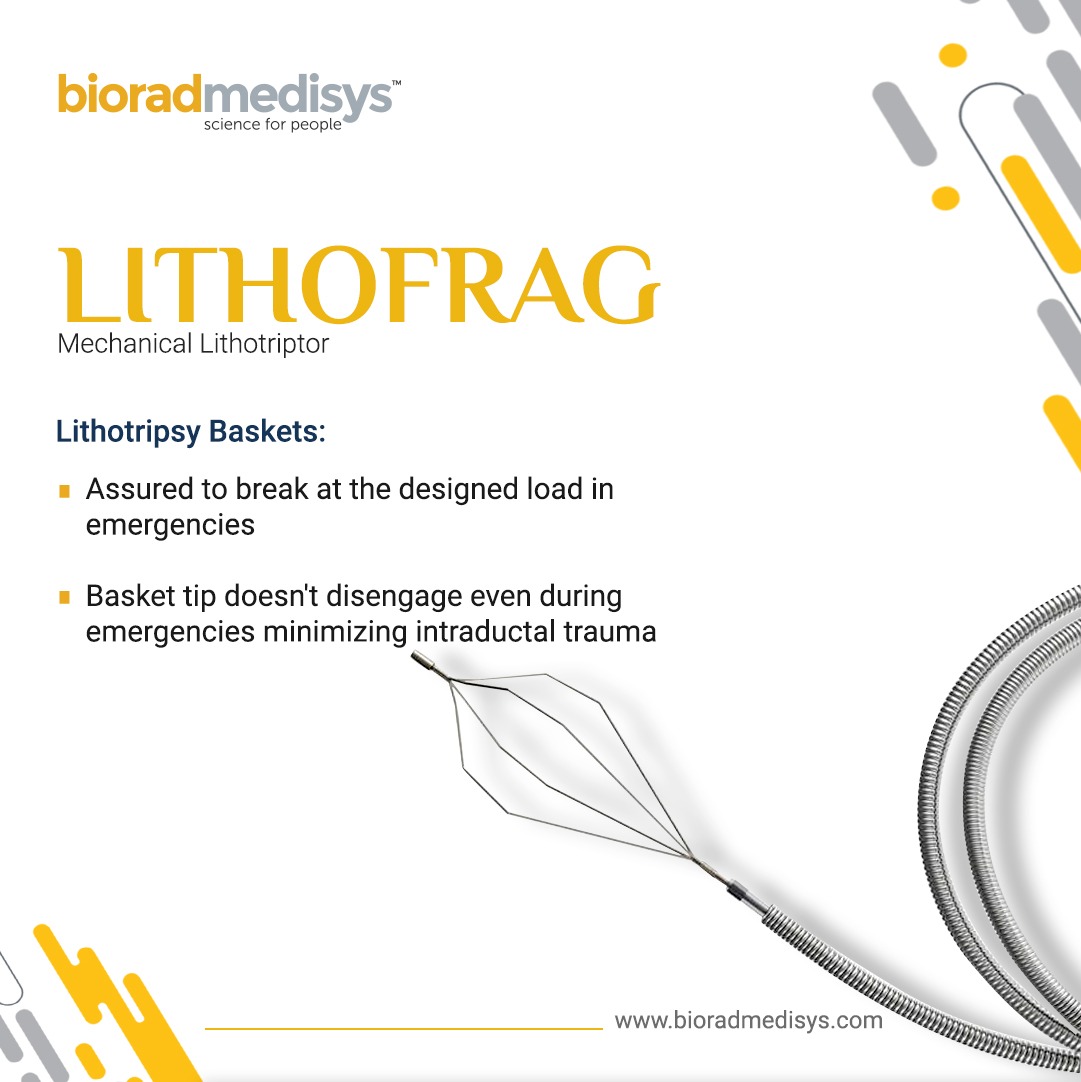 Built for controlled traction, engineered for safe fragmentation.

Choose Lithofrag for precise lithotripsy!

#BioradMedisys #Endoscopy #Lithotripsy #Gastroenterology #ERCP #Gastroenterologist