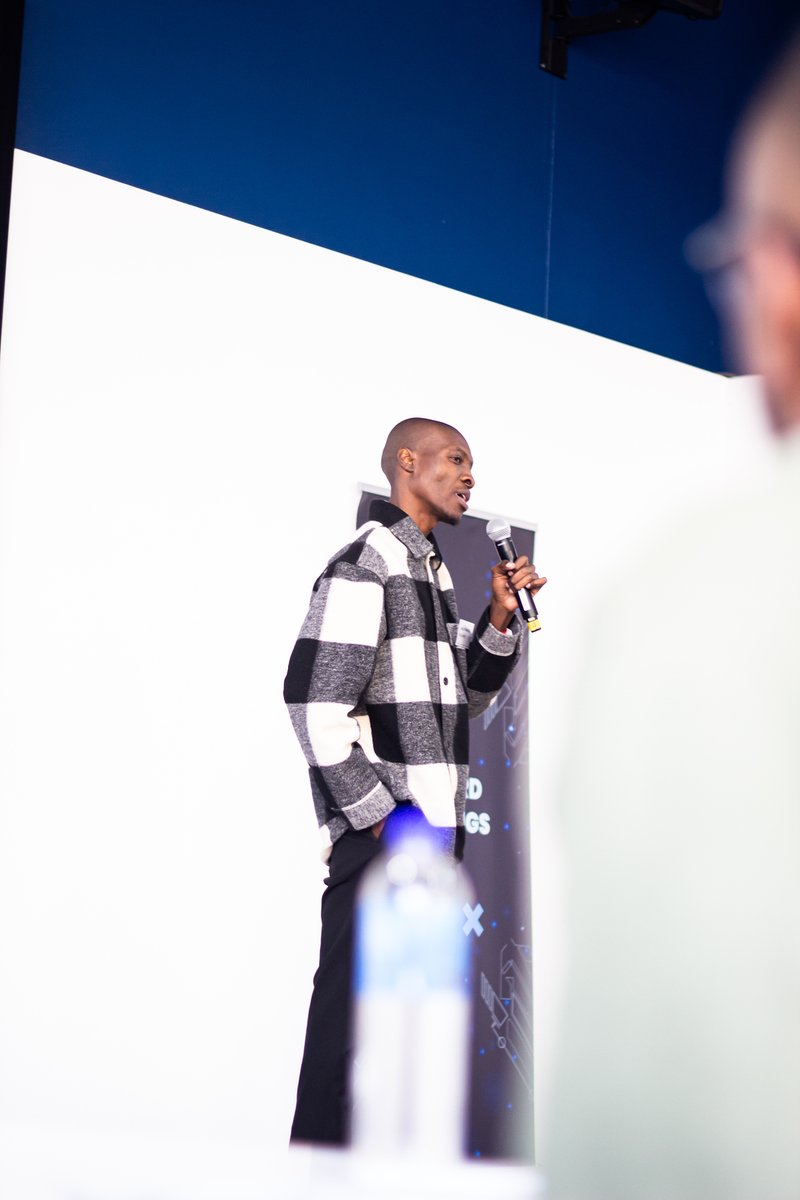 SyncDiscovery's tweet photo. Our CEO @nkosiHQ anchored our mission to top tech leaders at an event hosted by ALX Ventures and @MastercardFdn in Johannesburg, South Africa, where we're testing our marquee features that unlock $2.5B+ in untapped radio royalties for independent artists, labels and publishers. https://t.co/IYg42zUxJe