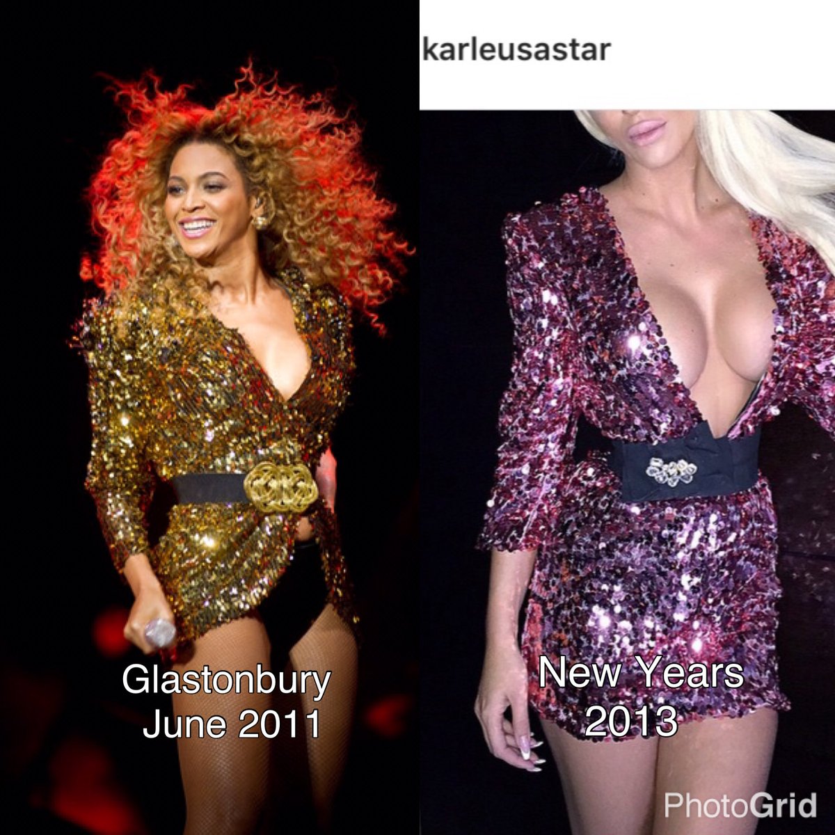RockiSaid's tweet photo. @y2kpopart Meanwhile, she’s  a whole Bey STAN/impersonator 🥱  with her knockoff designers https://t.co/cIFvJ0PzRL