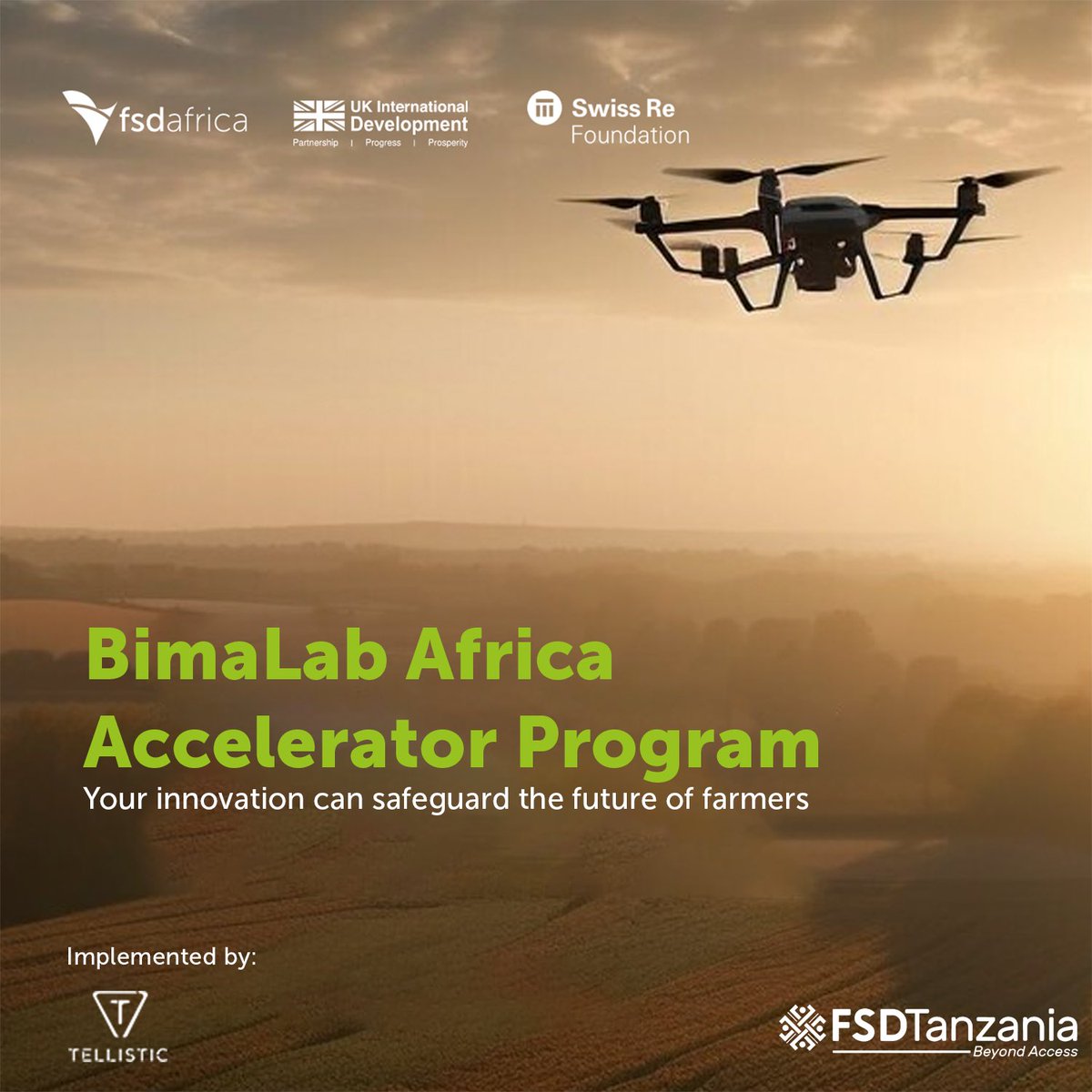 📢 Only 2 More Days Left!

Join Us in Shaping the Future of Insurance in Tanzania!

BimaLab Africa is calling for applications for its 2025 Accelerator Program! 🚀

FSDT is on a mission to transform the insurance landscape in Tanzania by empowering innovative Insurtech startups