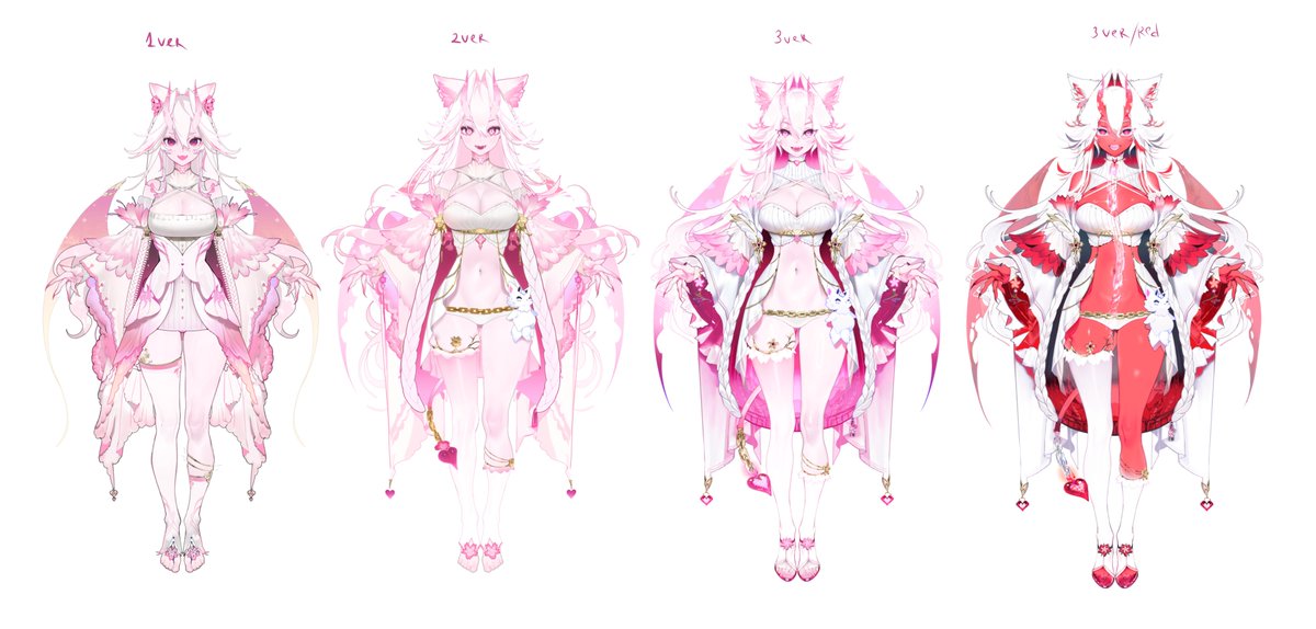 All the main variations during #CharacterDesign development.
#Commission  for #VTuber | <a href="/SeraNiia/">🪷Sera Niia🪷| Vtuber</a>
Designer | <a href="/AkiShyCat/">AKISHY</a>