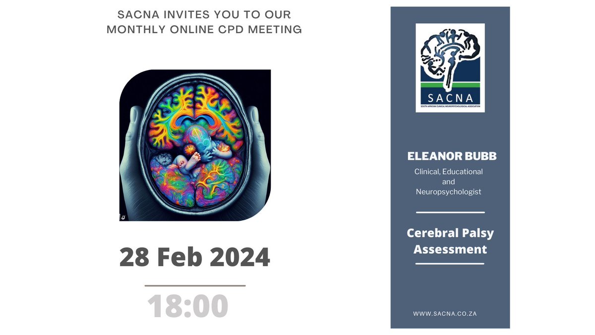 SaSacna's tweet photo. 📢SACNA Monthly Meeting 28 May @ 18:00 - Prof. S Dada Topic: Augmentative and Alternative Therapies Credits: 2 CEUs (General) - https://t.co/1XJ2vxzJgn https://t.co/FViq7VJZzW