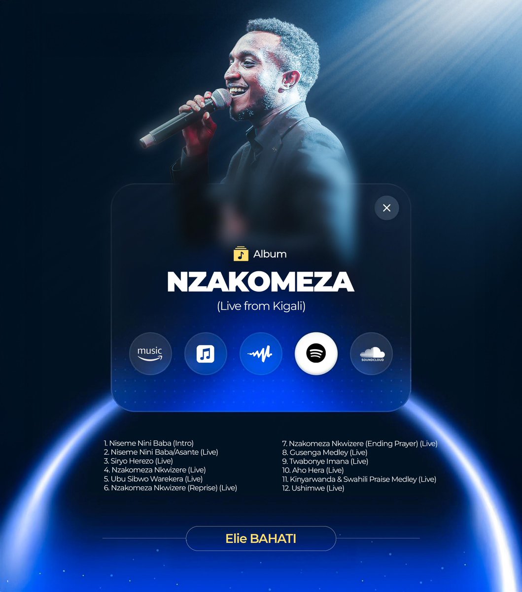 NuruFreddy's tweet photo. So I said yes to poster work… and my UI brain couldn’t help itself. 🎨

tried my best for NZAKOMEZA Album by @EllisBht https://t.co/llIa4B6Akd