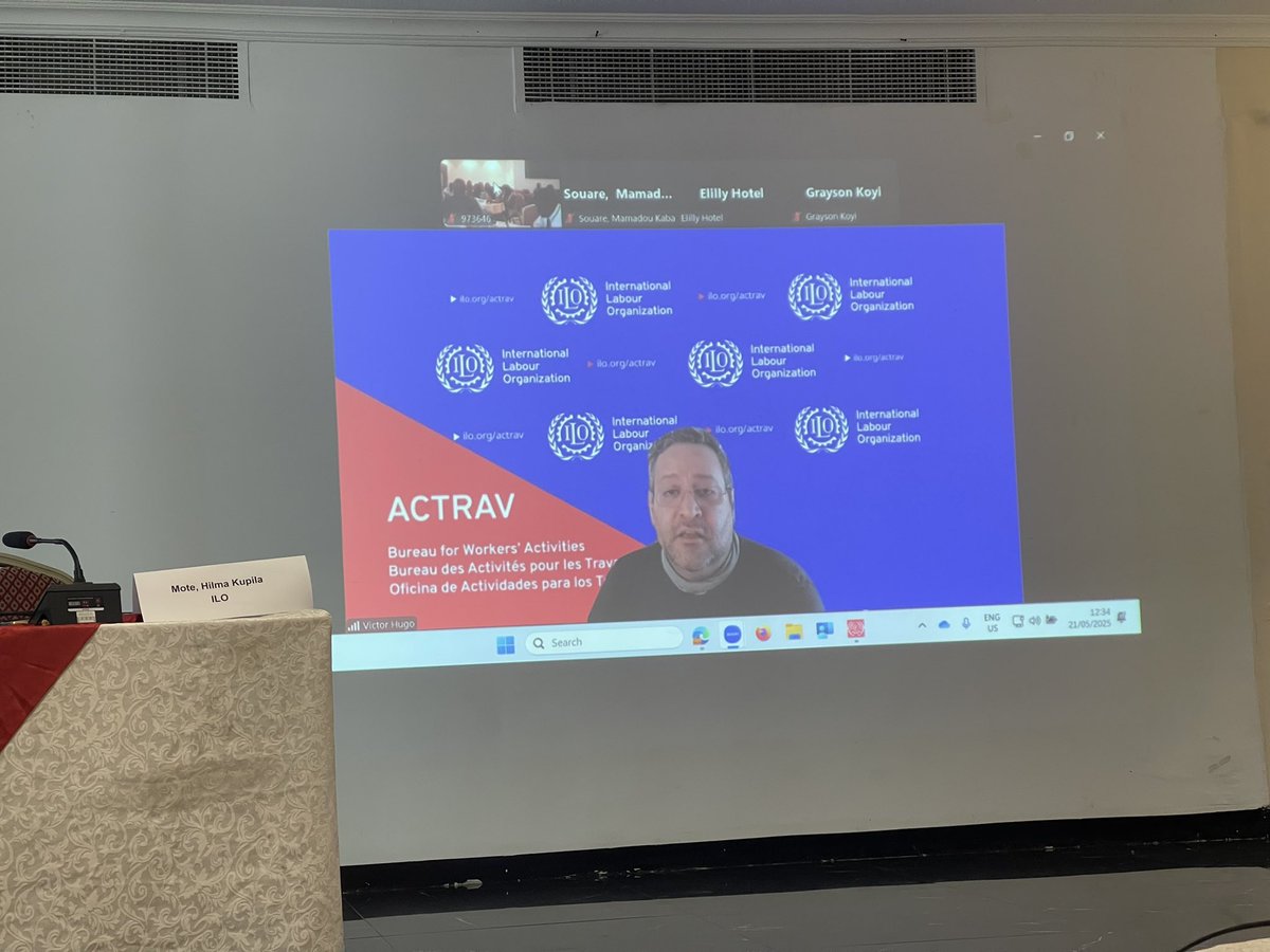 Adjélé Fafa MENSAH-A. (@adjele_mensah) on Twitter photo “Power is in the knowledge and in the language.”
– Comrade Victor Hugo Ricco, <a href="/ILOACTRAV/">ILO ACTRAV</a>
A strong reminder from the ongoing <a href="/ILOACTRAV/">ILO ACTRAV</a> regional conference on Strenghthening the active participation Of TU in <a href="/ilo/">International Labour Organization</a> supervisory Mechanism “Power is in the knowledge and in the language.”
– Comrade Victor Hugo Ricco, <a href="/ILOACTRAV/">ILO ACTRAV</a>
A strong reminder from the ongoing <a href="/ILOACTRAV/">ILO ACTRAV</a> regional conference on Strenghthening the active participation Of TU in <a href="/ilo/">International Labour Organization</a> supervisory Mechanism