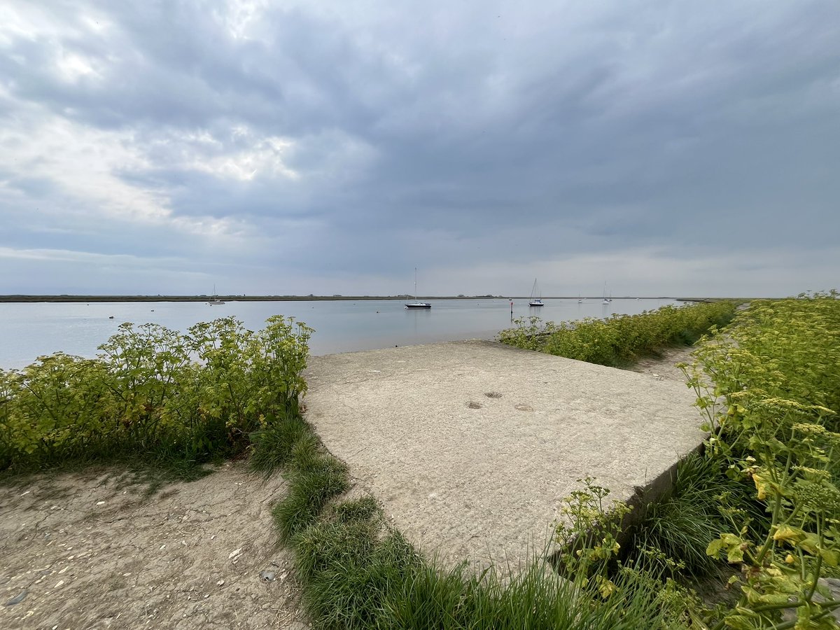 Gort_Line's tweet image. Suffolk Square pillbox, Orford, Suffolk (C Coy, 1st Liverpool Scottish, 55th Division, defending Orford in 1940). Also had a platoon across the estuary on Kings Marsh Aerodrome, Orfordness. Abandoned 1941 and loopholes blocked per 15 Div instructions.