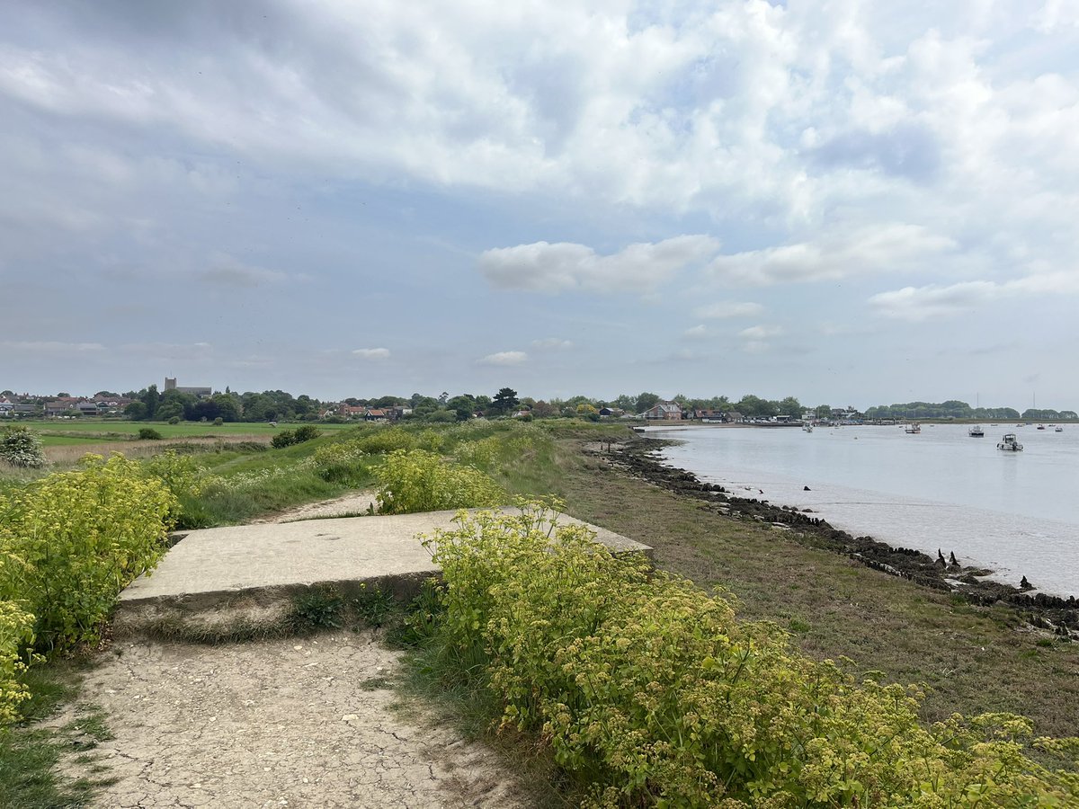 Gort_Line's tweet image. Suffolk Square pillbox, Orford, Suffolk (C Coy, 1st Liverpool Scottish, 55th Division, defending Orford in 1940). Also had a platoon across the estuary on Kings Marsh Aerodrome, Orfordness. Abandoned 1941 and loopholes blocked per 15 Div instructions.