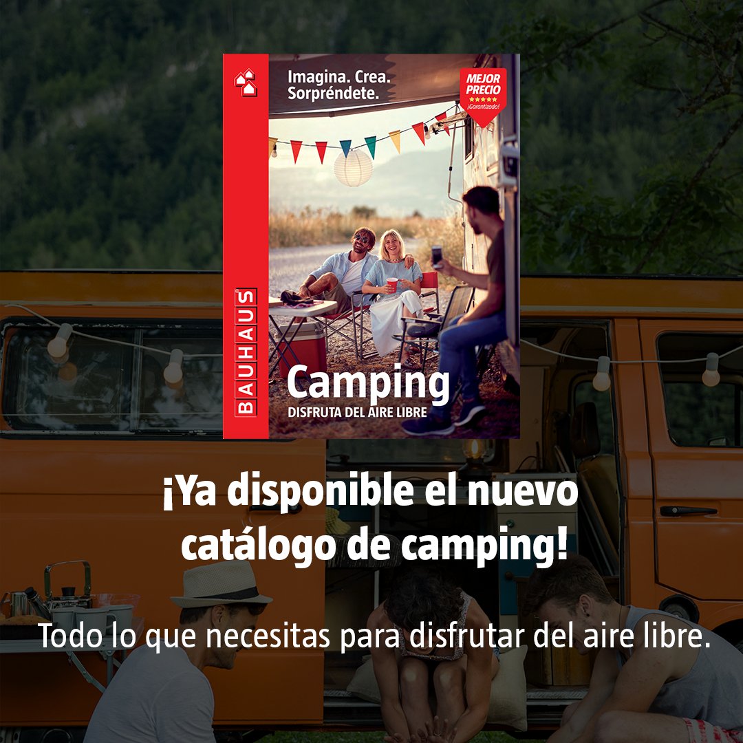 ¡Descubre el nuevo catálogo de Camping de BAUHAUS! 🏕️📷 Encuentra todo lo que necesitas para tus aventuras: muebles para camping, protección solar, barbacoas, neveras, menaje, deportes acuáticos... #SorpréndeteConBAUHAUS #BAUHAUSes No te lo pierdas: bit.ly/43iWCWI