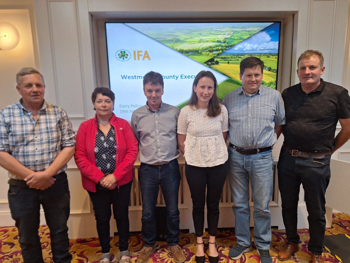 William Dolan (@williamd_ifa) on Twitter photo May meeting of Westmeath IFA, Aine o connell senior policy executive IFA Dairy committee, gave an update on milk price, market outlook, Nitrates, Cap , water quality and work of committee <a href="/IFAmedia/">Irish Farmers' Association</a> May meeting of Westmeath IFA, Aine o connell senior policy executive IFA Dairy committee, gave an update on milk price, market outlook, Nitrates, Cap , water quality and work of committee <a href="/IFAmedia/">Irish Farmers' Association</a>