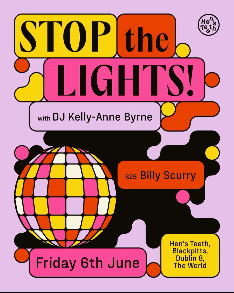 Just over two wks to the next STOP THE LIGHTS! on June 6th at Hen's Teeth with myself &amp; Billy Scurry, it's going to be a good one, you can grab tickets here eventbrite.ie/e/stop-the-lig…