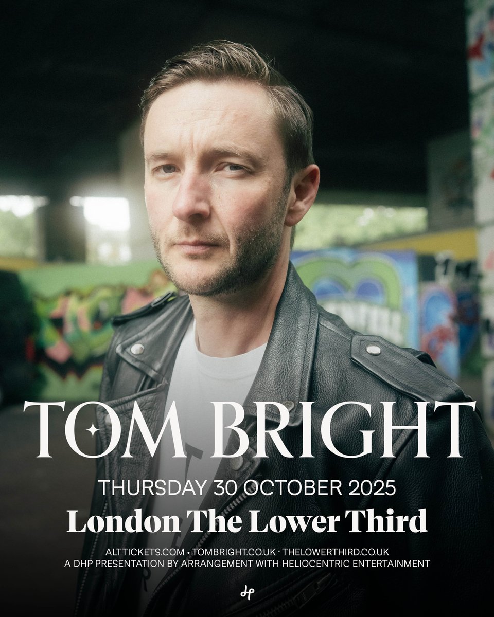 alt. tickets (@alttickets) on Twitter photo NEW/ Expect rock’n’roll, big guitar riffs and tongue in cheek lyrics when <a href="/tombrightmusic/">Tom Bright</a> plays London’s <a href="/lowerthirdsoho/">The Lower Third</a> on the 30th October!
Tickets are on sale now: tinyurl.com/fnjv4r35 NEW/ Expect rock’n’roll, big guitar riffs and tongue in cheek lyrics when <a href="/tombrightmusic/">Tom Bright</a> plays London’s <a href="/lowerthirdsoho/">The Lower Third</a> on the 30th October!
Tickets are on sale now: tinyurl.com/fnjv4r35