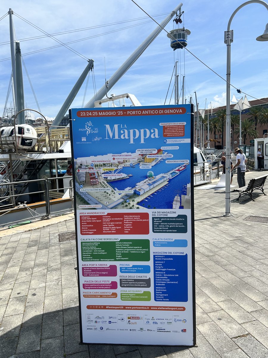aktogenova's tweet photo. Festa dello Sport al Porto Antico di Genova, edizione 2025! https://t.co/SBiHHCGCe8