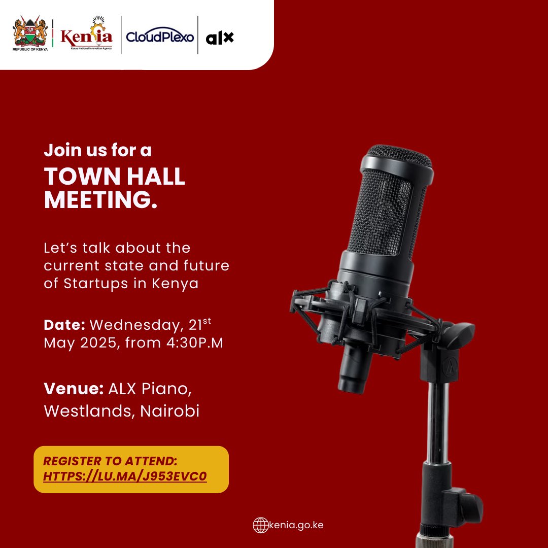 “What’s really holding Kenyan startups back?" 

 <a href="/CloudPlexo/">CloudPlexo</a> , <a href="/alx_kenya/">ALX Kenya</a>  in collaboration with KeNIA will lead a candid conversation on what’s holding startups back—and how we can fix it.

Let’s talk about it. 

Join us today, from  4:30 PM for a bold, honest town hall, at ALX