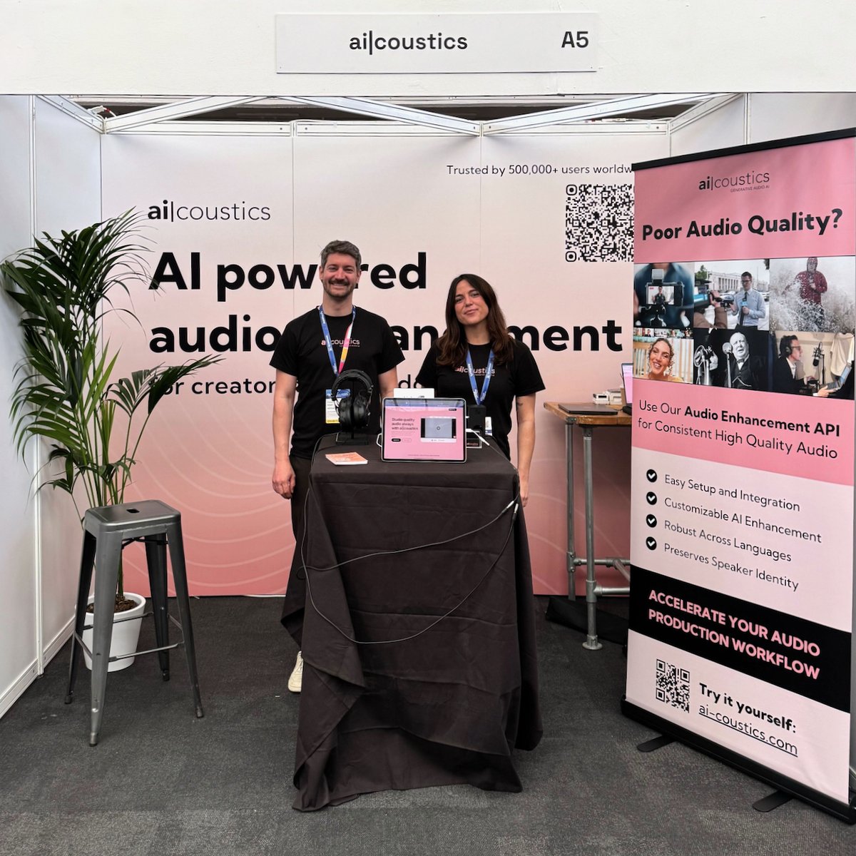 ai|coustics (@ai_coustics) on Twitter photo London called and we answered! π¬π§
Hello from <a href="/PodcastShowLDN/">The Podcast Show</a> where you'll find Fabian Seipel and Nell Campbell ready to show you how our audio enhancement technology can optimize your workflows.
Come say hi and try it yourself - we're at Stand A5!
#PodShowLDN | #Podcasting London called and we answered! π¬π§
Hello from <a href="/PodcastShowLDN/">The Podcast Show</a> where you'll find Fabian Seipel and Nell Campbell ready to show you how our audio enhancement technology can optimize your workflows.
Come say hi and try it yourself - we're at Stand A5!
#PodShowLDN | #Podcasting