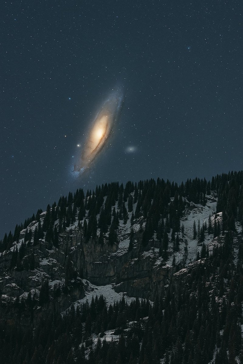 Andromeda galaxy seen from Earth 🤯