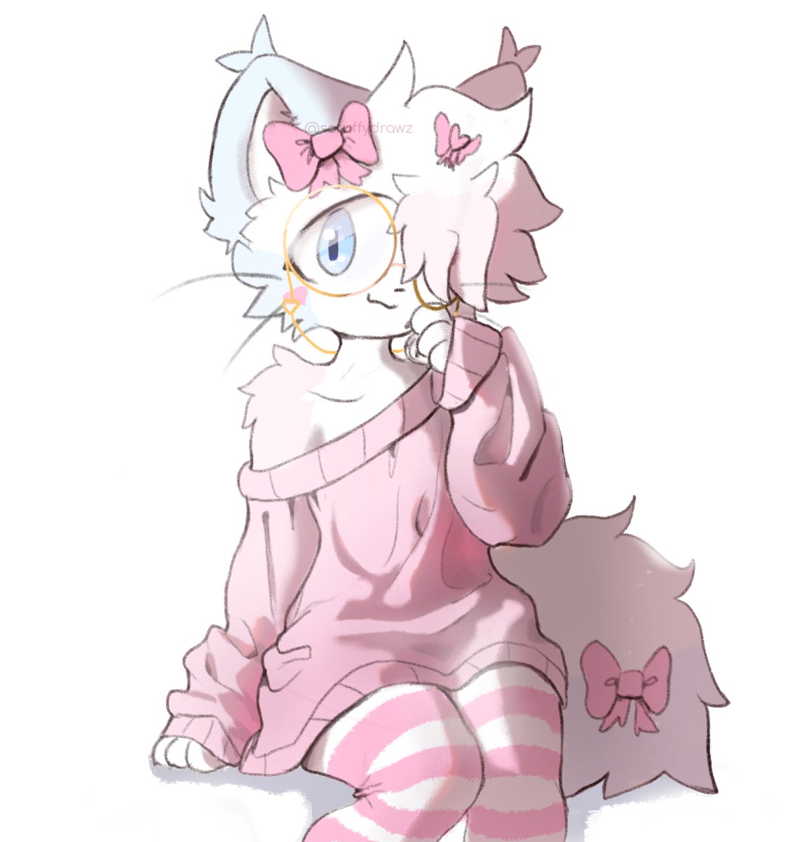 scruffydrawz's tweet image. pink