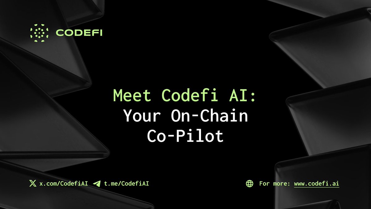 CodefiAI's tweet image. We're not just building tools. We're building #DeFAI.
➡️ Imagine an AI that helps you:
➡️ Scan for the best yields
➡️ Simulate your LP strategy
➡️ Execute your strategy
➡️ Predict price trends
➡️ Learn from the crowd
This is what DeFAI looks like. This is Codefi.