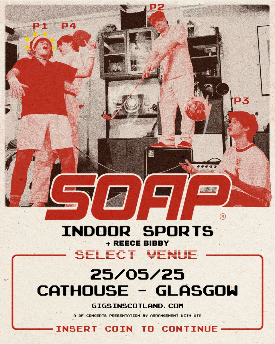 Gigs in Scotland (@gigsinscotland) on Twitter photo SUPPORT ADDED🔥» Reece Bibby will be supporting SOAP at <a href="/CathouseGlasgow/">Cathouse Glasgow 🤙</a> this Sunday the 25th of May!
TICKETS ⇾ gigss.co/soap SUPPORT ADDED🔥» Reece Bibby will be supporting SOAP at <a href="/CathouseGlasgow/">Cathouse Glasgow 🤙</a> this Sunday the 25th of May!
TICKETS ⇾ gigss.co/soap